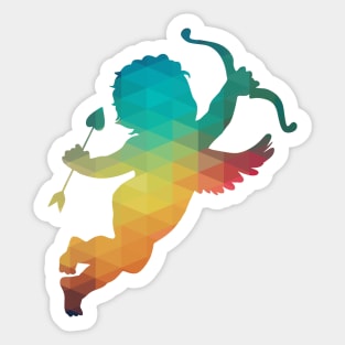 Rainbow Cupid Sticker